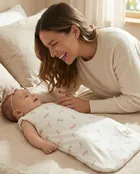 Albero Mio, Pudrowe kokardki, śpiworek do spania, TOG 1.5, rozmiar S