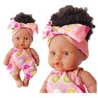 Anek dla Dzieci, lalka bobas z kokardą, różowa