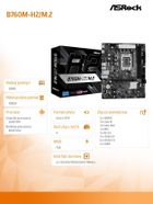 ASRock, płyta główna, B760M-H2/M.2 s1700 2DDR5 DP/HDMI mATX
