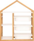 Atmosphera for kids, Bako, regał, domek na zabawki, 68-30-82 cm