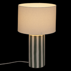 Atmosphera, Frida, lampa stołowa, podstawa w paski, 28-47 cm