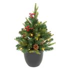 Atmosphera, Kappi, sztuczna choinka w doniczce, ze światełkami