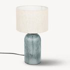 Atmosphera, Mati, lampa stołowa ze szklaną bazą, 42 cm