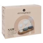 Atmosphera, zestaw trzech klepsydr dekoracyjnych, Sabi, wys. 15 cm