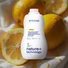 Attitude, płyn do mycia podłóg, drewno i terakota skórka cytrynowa, Citrus, 1050 ml
