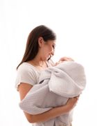 BabyMatex, kocyk dziecięcy, prestige muślin, szary, 75-100 cm