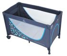 BabyOno, łóżeczko turystyczne z pełnym wyposażeniem, szaro-niebieskie, 120-60 cm