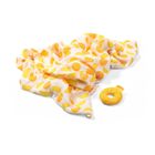 BabyOno, otulacz bambusowy z grzechotką, orange, 120-120 cm