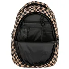 BackUp, plecak szkolny, 3-komorowy, Szachownica beż