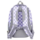 BackUp, plecak szkolny, 3-komorowy, Szachownica Fiolet