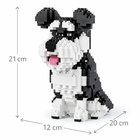 Balody, Pies Sznaucer duży, klocki konstrukcyjne, 2100 elementów