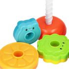 Bam Bam, tęczowa spirala, piramidka, owoce