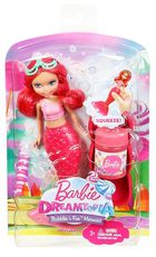 Barbie, Dreamtopia, bąbelkowe mała syrenka, czerwona