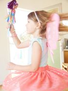 Barbie, lalka wróżka ze skrzydełkami, fioletowe włosy