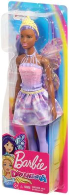 Barbie, lalka wróżka ze skrzydełkami, lawendowe włosy