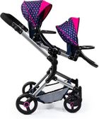 Bayer Design, Twin Neo, bliźniaczy wózek dla lalek, granatowy