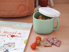 Beaba, Pick 'n' Snack, silikonowy kubek niewysypek na przekąski, 460ml, Sage Green