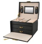 Beautylushh, szkatułka na biżuterię, czarny