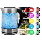 Berdsen, czajnik elektryczny, szklany z regulacją temperatury, 1,7l, 2200W, BD-714