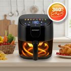 Berdsen, frytkownica beztłuszczowa, air fryer, 1500W, czarny, 4l, BD-658