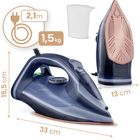 Berdsen, żelazko parowe, ceramiczna powłoka, praca w pionie, 3000W, BD-330