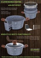 Berlinger Haus, Forest Line, zestaw: garnki z pokrywkami + patelnie + akcesoria, 18 elementów