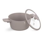 Berlinger Haus, garnek tytanowy z pokrywą, taupe, 24 cm