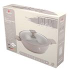 Berlinger Haus, Taupe, płaski garnek tytanowy z pokrywą, 3.8l