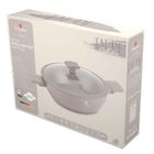 Berlinger Haus, Taupe, płaski garnek tytanowy z pokrywą, 4.5l