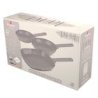 Berlinger Haus, Taupe, zestaw patelni tytanowych, 3 szt.