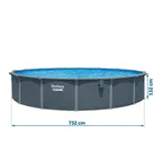 Bestway, basen ogrodowy, panelowy, całoroczny, 13w1, 732-132 cm