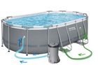 Bestway, basen ogrodowy, stelażowy, 427-250-100 cm, zestaw 18w1