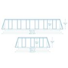 Bestway, basen stelażowy, ogrodowy 732-366-132 cm, zestaw 11w1