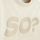 Beżowy t-shirt o kroju relaxed NOWEAR