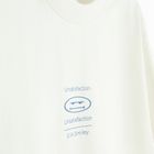 Biały t-shirt o kroju relaxed S.W.Smiley NOWEAR