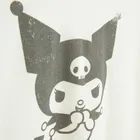 Biały T-shirt z nadrukiem Kuromi NOWEAR