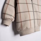 Bluza bomberka chłopięca, rozpinana, beżowa, Nicol