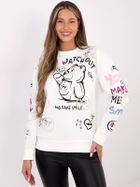 Bluza damska, biała, Sublevel