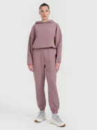 Bluza damska z kapturem, brązowa, 4F