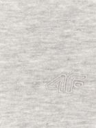 Bluza dziewczęca z kapturem, szara, 4F