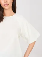 Bluzka damska z krótkim rękawem, biała, Sublevel