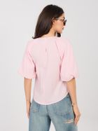 Bluzka damska z krótkim rękawem, różowa, Sublevel