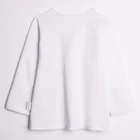 Bluzka dziewczęca z długim rękawem, biała, Nicol