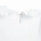 Bluzka dziewczęca z krótkim rękawem, biała, Nicol