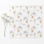 Bocioland, pieluszki muślinowe, marszczone, beżowe, 70-70 cm, 3 szt.