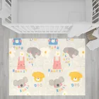 Bocioland, Słonik, składana mata piankowa, szara, 150-180 cm