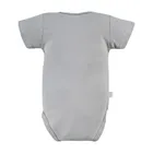 Body niemowlęce z krótkim rękawem, szare, zestaw, 3 szt., Eevi