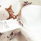 Body sukienka dziewczęce z długim rękawem, ecru, Nicol