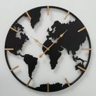 Boltze Home, zegar ścienny Union, metalowy ze złotymi wskazówkami