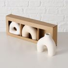 Boltze, zestaw ozdobnych wazoników, Metty, wys. 10 cm, 3 szt.